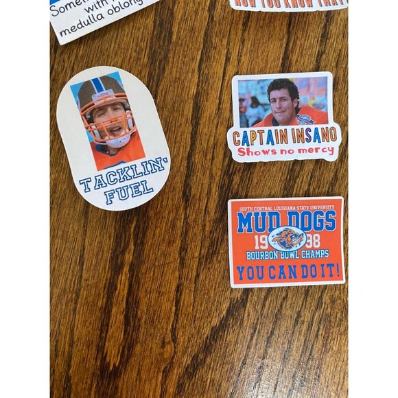 The Waterboy STICKER Bobby Boucher Inspired Set of 11 Stickers High Quality H2O - Picture 8 of 8